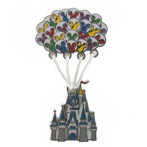 NWT Disney Castle with Mickey Balloons Pin